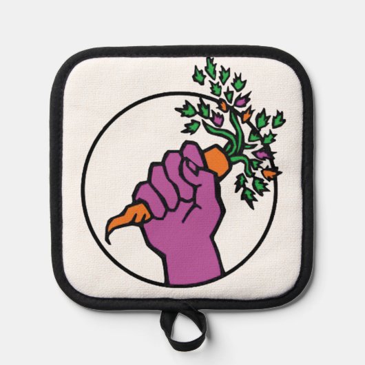 Food Not Bombs-logo Pannenlap (Voorkant)