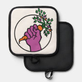 Food Not Bombs-logo Pannenlap (Voorkant / Achterkant)