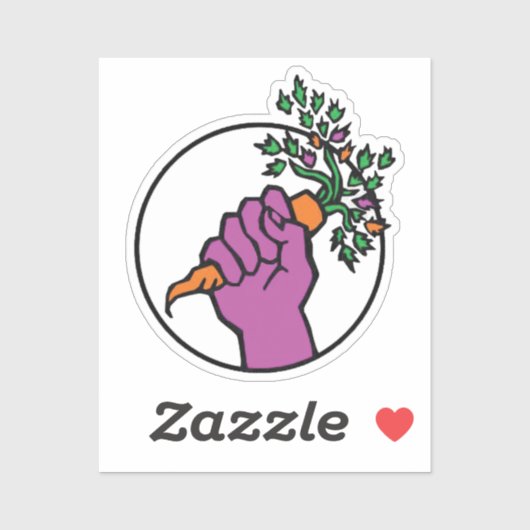 Food Not Bombs logo Sticker (Vel)