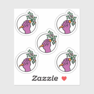 Food Not Bombs logo sticker pack