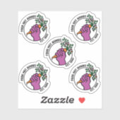 Food Not Bombs logo sticker pack w/text & year (Vel)