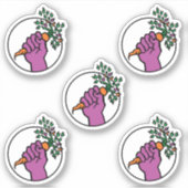Food Not Bombs logo stickerpakket Sticker (Voorkant)