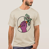Food Not Bombs logo (transparant) T-shirt (Voorkant)