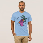 Food Not Bombs logo (transparent) T-shirt (Voorkant volledig)