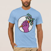 Food Not Bombs logo (w/background) T-shirt (Voorkant)