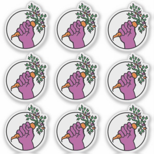 Food Not Bombs sticker sheet (Voorkant)