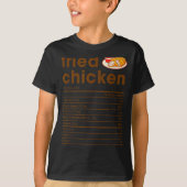Food Nutrition Facts Shirts Co. Fried Chicken Nutr (Voorkant)