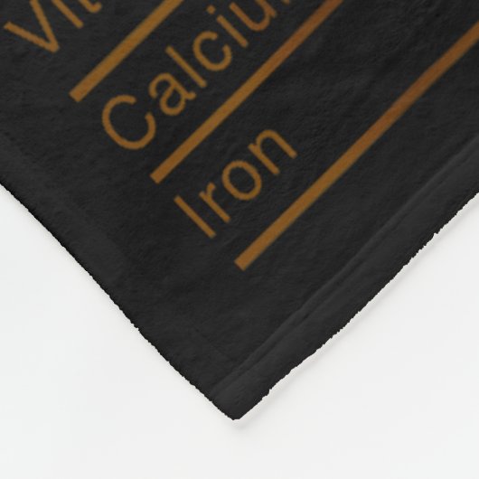 Food Nutrition Facts Shirts Co. Fried Chicken Nutr Fleece Deken (Hoek)