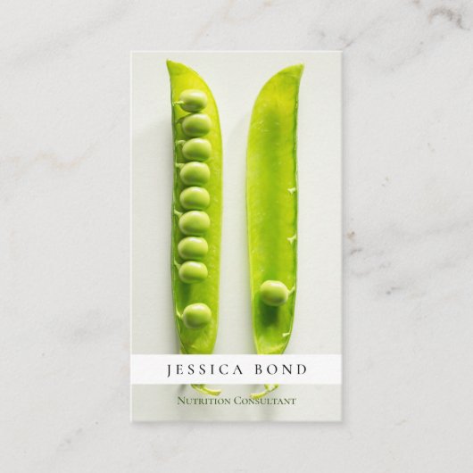 Food Nutrition Photo Professional Visitekaartje (Voorkant)