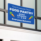 Food Pantry Church Banner (Buitenkant Gebouw)