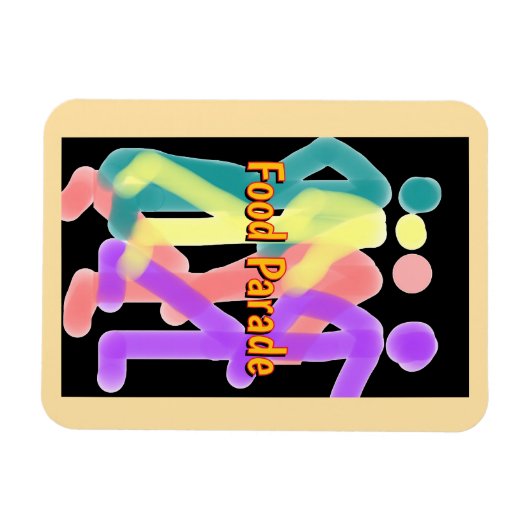 Food Parade Refrigerator  Magneet (Horizontaal)