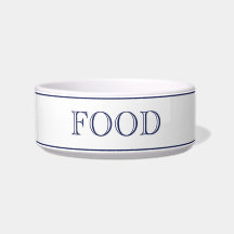 Food Pet Bowl-White