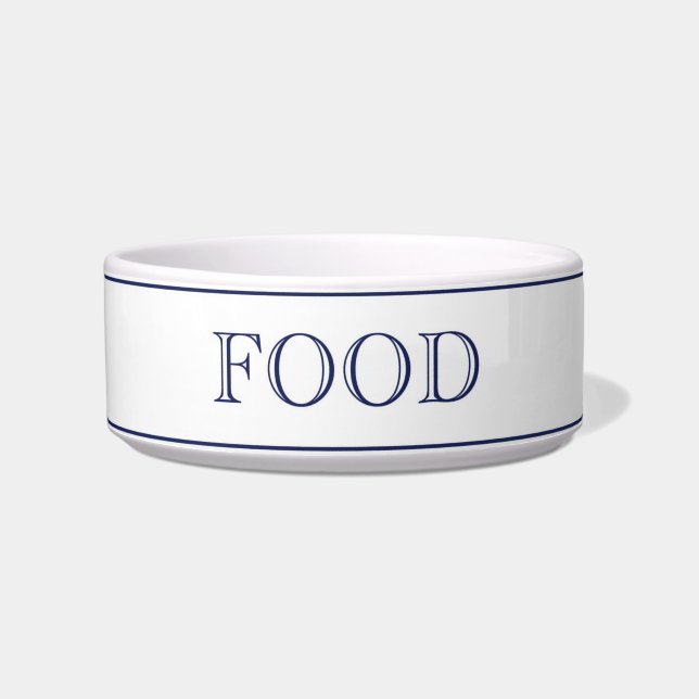 Food Pet Bowl-White Voerbakje (Voorkant)