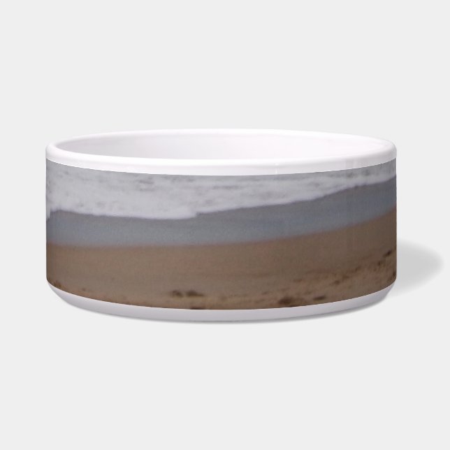 FOOD PET FOOD BOWL CERAMIC, THE BEACH  VOERBAKJE (Voorkant)
