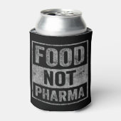Food Pharma niet natuurlijke biologische voeding Blikjeskoeler (Blikje Voorkant)