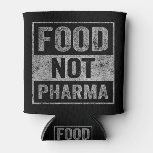 Food Pharma niet natuurlijke biologische voeding Blikjeskoeler (Voorkant)