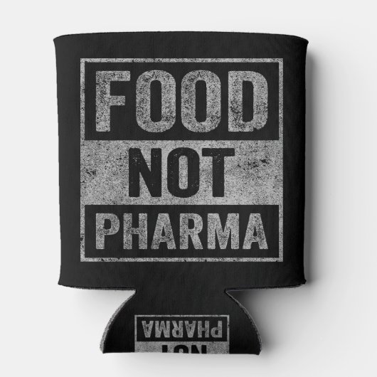 Food Pharma niet natuurlijke biologische voeding Blikjeskoeler (Achterkant)