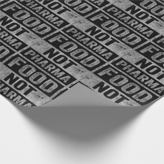 Food Pharma niet natuurlijke biologische voeding Cadeaupapier (Hoek)