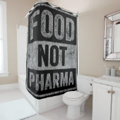Food Pharma niet natuurlijke biologische voeding Douchegordijn (In situ)