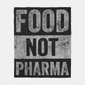 Food Pharma niet natuurlijke biologische voeding Fleece Deken (Voorkant)