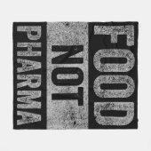 Food Pharma niet natuurlijke biologische voeding Fleece Deken (Voorkant (Horizontaal))