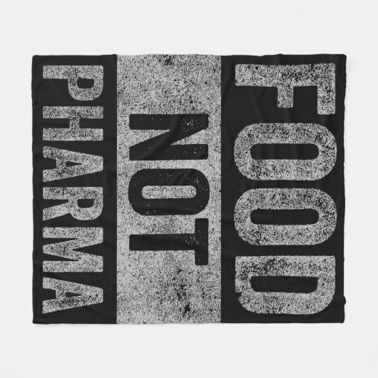 Food Pharma niet natuurlijke biologische voeding Fleece Deken (Voorkant (Horizontaal))