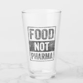 Food Pharma niet natuurlijke biologische voeding Glas (Voorkant)