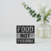 Food Pharma niet natuurlijke biologische voeding Informatiekaartje (Staand voorkant)
