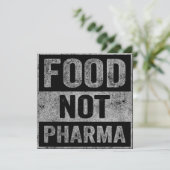 Food Pharma niet natuurlijke biologische voeding Kaart (Staand voorkant)