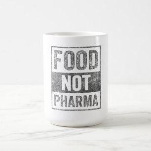 Food Pharma niet natuurlijke biologische voeding Koffiemok