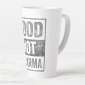 Food Pharma niet natuurlijke biologische voeding Latte Mok (Rechterhoek)