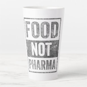 Food Pharma niet natuurlijke biologische voeding Latte Mok