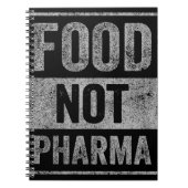 Food Pharma niet natuurlijke biologische voeding Notitieboek (Voorkant)