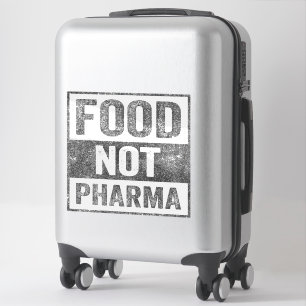 Food Pharma niet natuurlijke biologische voeding Sticker