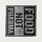 Food Pharma niet natuurlijke biologische voeding Wandkleed (Voorkant (horizontaal))