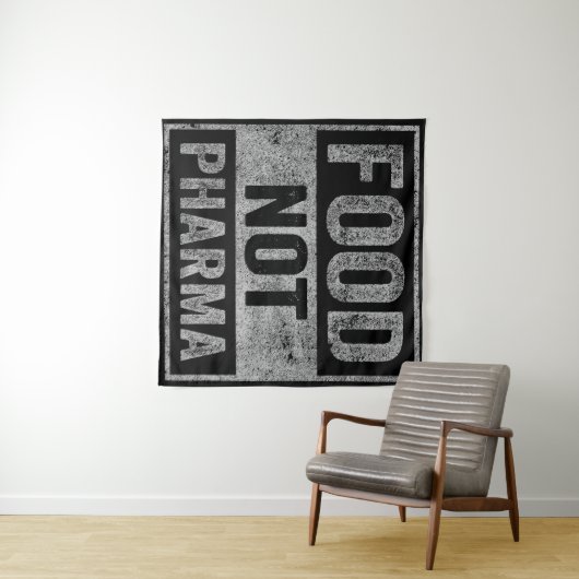 Food Pharma niet natuurlijke biologische voeding Wandkleed (In Situ (horizontaal))