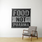 Food Pharma niet natuurlijke biologische voeding Wandkleed (In situ)