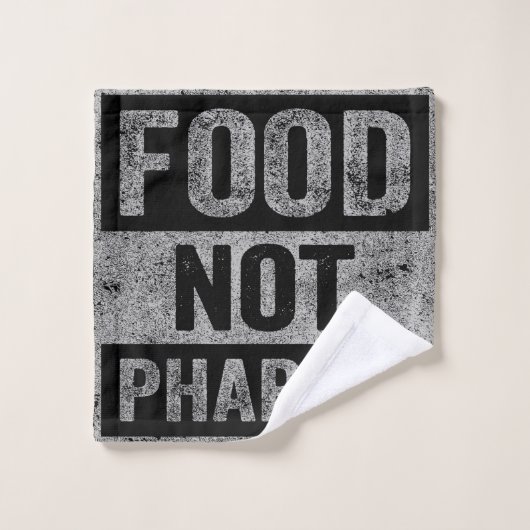 Food Pharma niet natuurlijke biologische voeding Washandje (Wasdoekje)