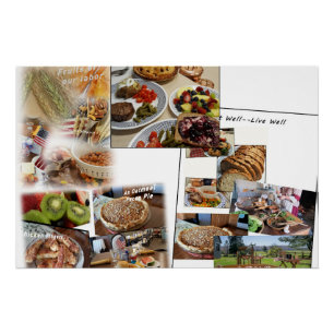 Food Photo Collage Perfect Poster