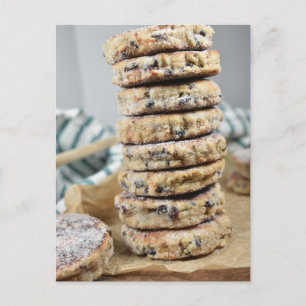 Food Photography British Pastry Welshcakes Stack Briefkaart