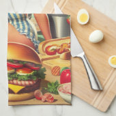  Food Pin-up Illustratie Theedoek (Quarter Fold)