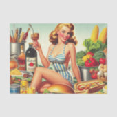  Food Pin-up Illustratie Tissuepapier (Voorkant)