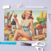  Food Pin-up Illustratie Tissuepapier (Craft)