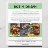 Food Postcard Template (Achterkant)