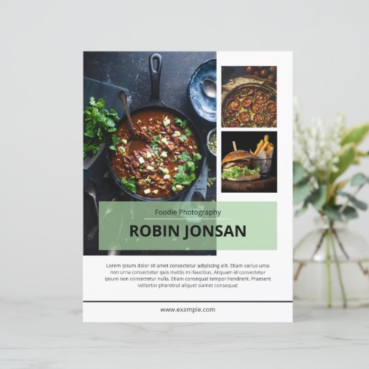 Food Postcard Template (Staand voorkant)