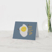 Food Pun: Hou je Sunny Side Up Note Kaart (Voorkant)