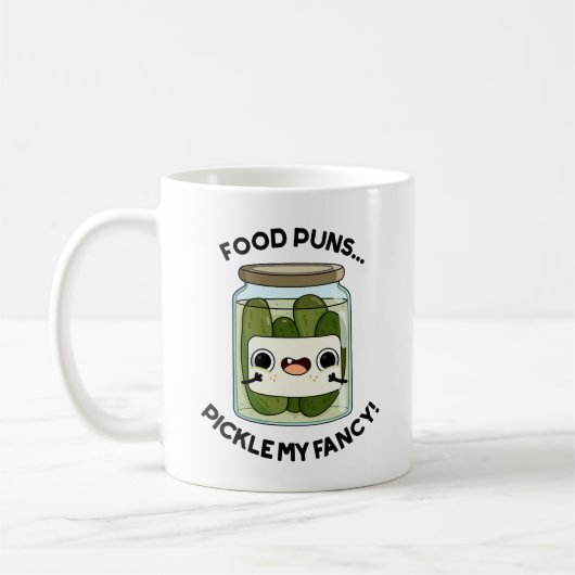 Food Puns Pickle My Fancy Funny Food Pun Koffiemok (Links)