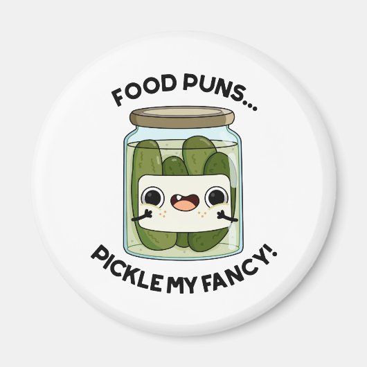 Food Puns Pickle My Fancy Funny Food Pun Magneet (Voorkant)