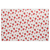 Food Red White aardbery Fruit Pattern Stof (Fat Quarter)