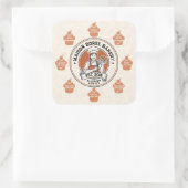 Food Safety Allergy Alert Bakery Pastry Chef Gold Vierkante Sticker (Tas)